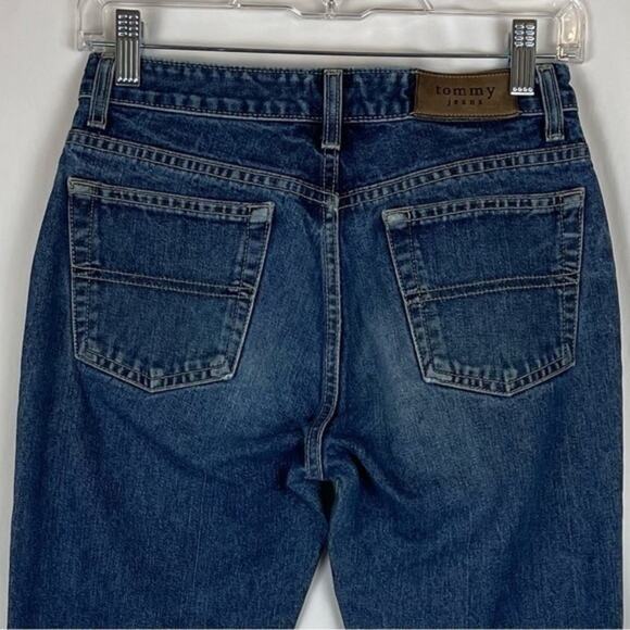 Tommy Jeans 100% Cotton Button Fly Boho Hippie Straight Leg Jeans Size 5 - Picture 5 of 11